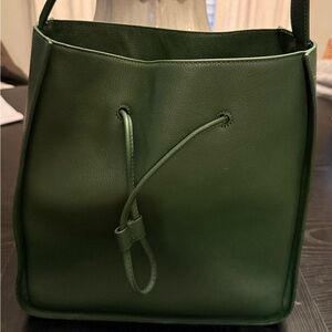 3.1 Phillip Lim Green Leather Drawstring Shoulder Bag